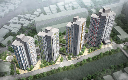 LH가 인천석정 가로주택정비사업을 시작으로 LH참여형 가로주택정비사업을 본격화한다. 인천석정 가로주택정비사업 조감도.  LH 제공